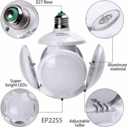 LED Lamp E27 Folding LED Football Lamp Bulb 40W AC 110V 220V Bombilla Lampada No Flicker UFO Lamp LED Light Bulb