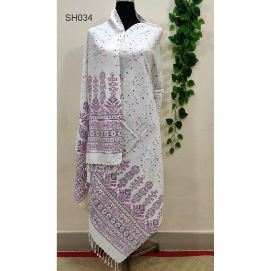 Fashionable Aarong Viscose Screen Print shawl