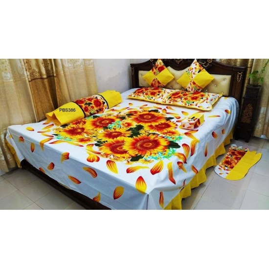 Print Bedsheet 8 pices Set