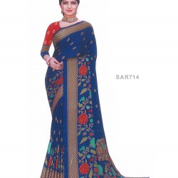 Digital print saree with Blouse piece
