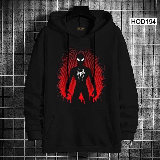 Spiderman Printed Solid Hoodie