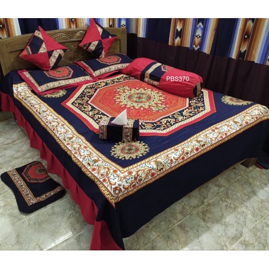Print Bedsheet 8 pices Set