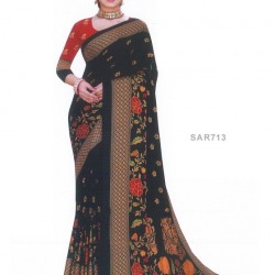 Digital print saree with Blouse piece