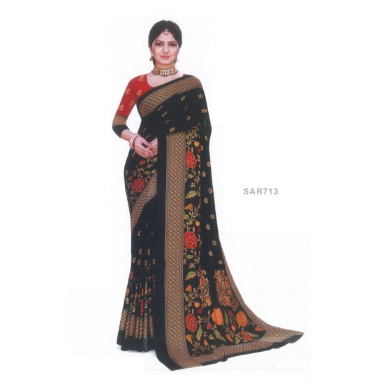 Digital print saree with Blouse piece