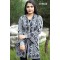 Women Black & Grey Front Open Nungor Design Sweater DM-520
