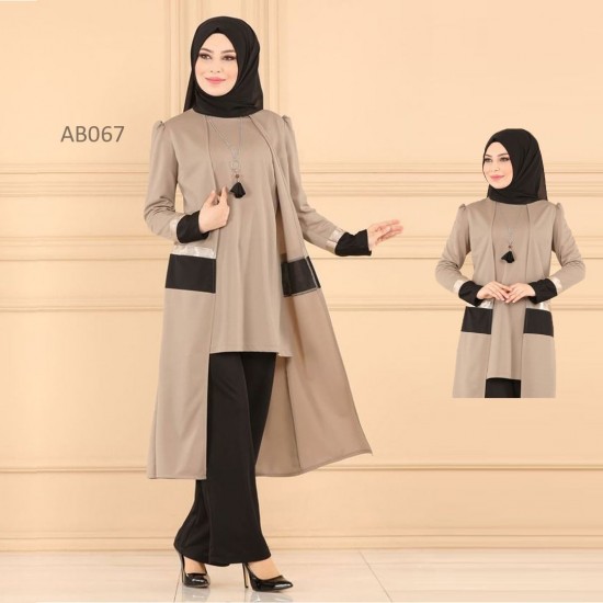 Traditional Dubai cherry Georgette Tunic Style Dress For Women