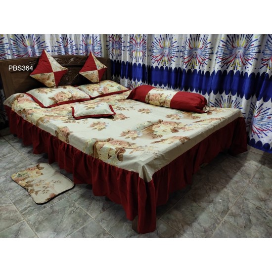 Print Bedsheet 8 pices Set