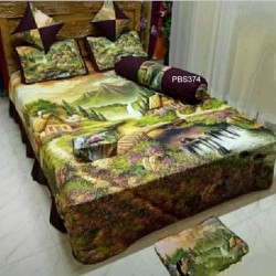 Print Bedsheet 8 pices Set