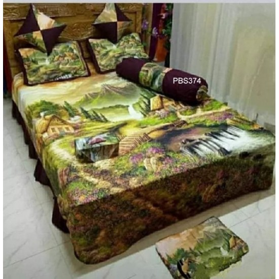 Print Bedsheet 8 pices Set