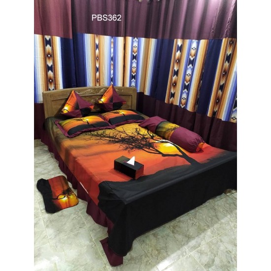 Print Bedsheet 8 pices Set
