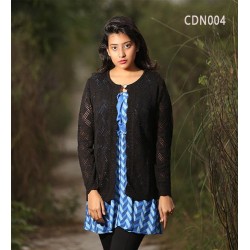 Exclusive Hand Knit Fashionable Short Cardigan for Women DM-405