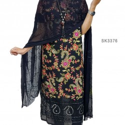 Semi Stitched 4pcs High Quality Embroidery Salwar Kameez