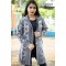 Women Black & Grey Front Open Butterfly Design Cardigans DM-524