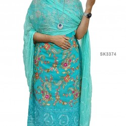 Semi Stitched 4pcs High Quality Embroidery Salwar Kameez