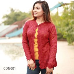 Exclusive Hand Knit Fashionable Short Cardigan for Women
