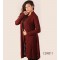 Women Maroon Self Design Longline Front-Open Sweater