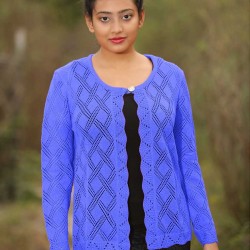 Exclusive Hand Knit Fashionable Short Cardigan for Women