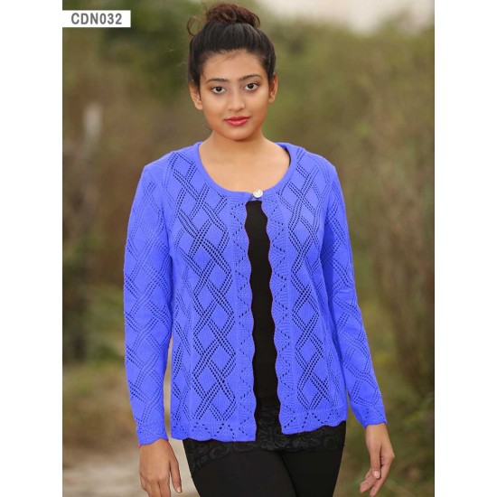 Exclusive Hand Knit Fashionable Short Cardigan for Women