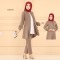 Traditional Dubai cherry Georgette Tunic &innar with pant Style Dress For Women