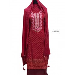 Heavy Embroidery and Stone Work Cotton Salwar Kameez