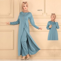 Traditional Dubai cherry Georgette Tunic with pant Style Dress For Women