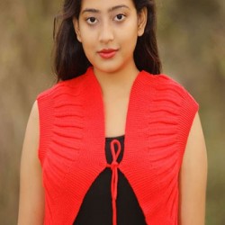 Women Sleeve Less Open Front Shrug