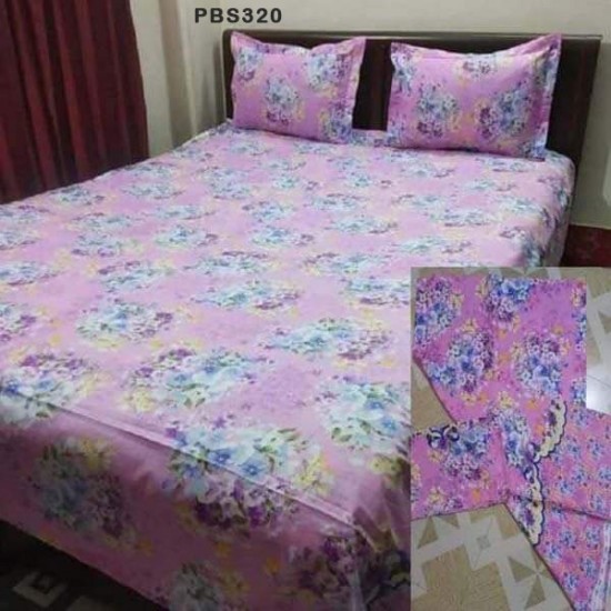 Double Size BedSheet with Pillow Covers