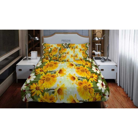 Print BedSheet with Pillow Covers