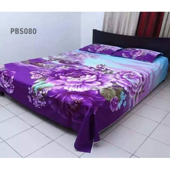 Print BedSheet with Pillow Covers