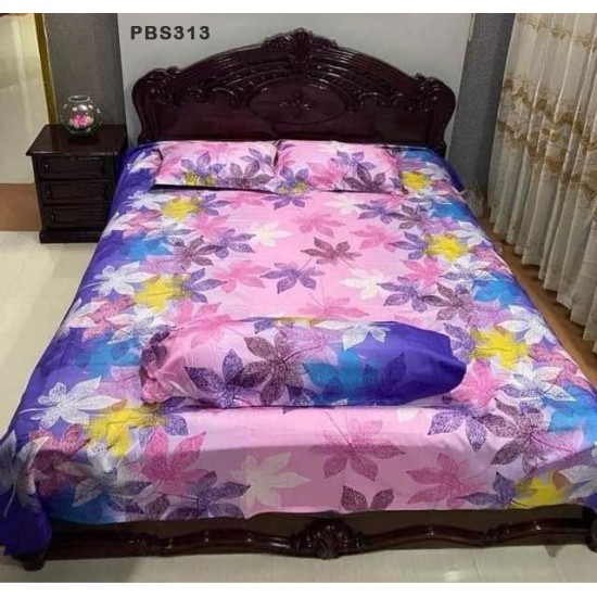 Double Size BedSheet with Pillow Covers