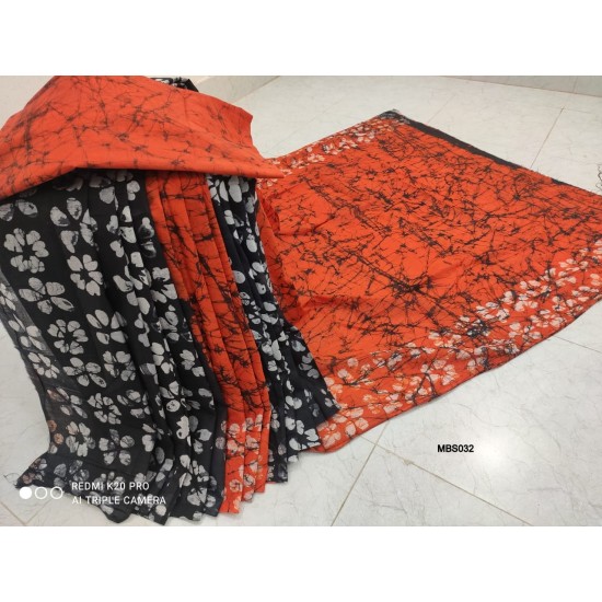 Mom tuli Batik Saree with Blouse Pcs