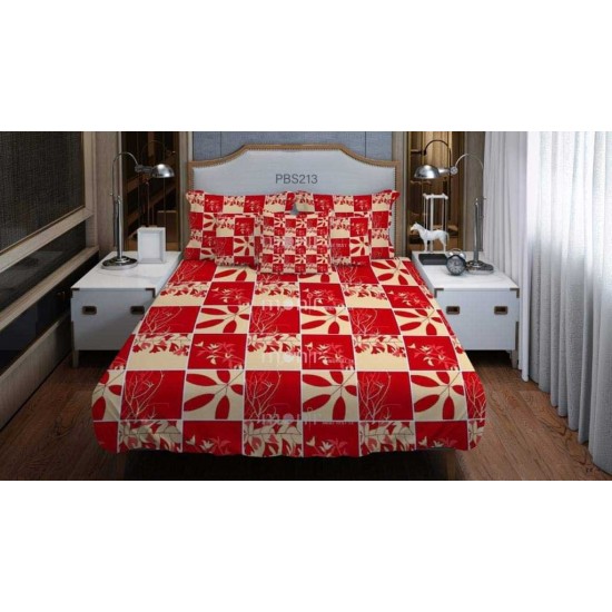 Print BedSheet with Pillow Covers