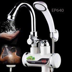 Electric digital tap with hand shower