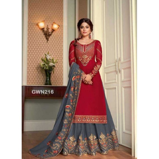 Premium Quality Unstitched Lasa with Embroidery Work
