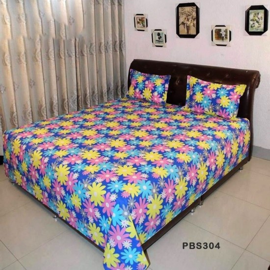 Double Size BedSheet with Pillow Covers