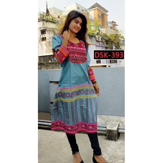 Fashionable single kurti collection for women.