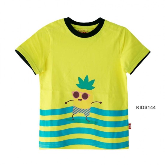 Yellow 100% Cotton, S/J Tee Toddler Boys