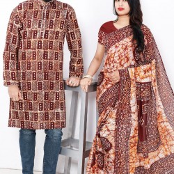 Couple Saree and Punjabi