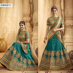 Premium Quality Unstitched Gown with Embroidery Work