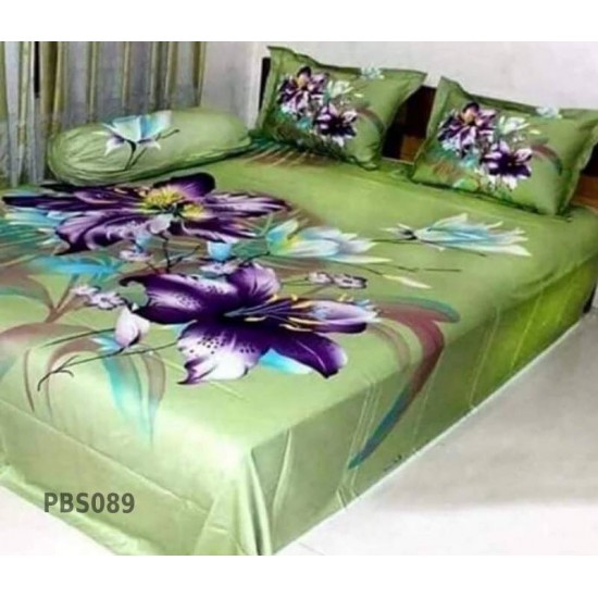 Print BedSheet with Pillow Covers