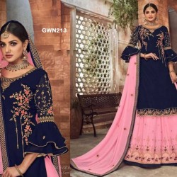 Premium Quality Unstitched Lasa with Embroidery Work