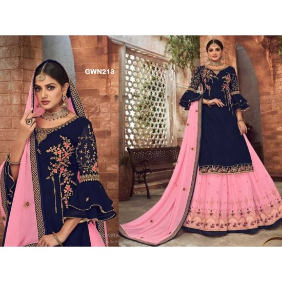Premium Quality Unstitched Lasa with Embroidery Work