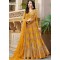 Premium Quality Unstitched Gown with Embroidery Work