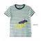Grey Stripe 100% Cotton, S/J Tee Older Boys