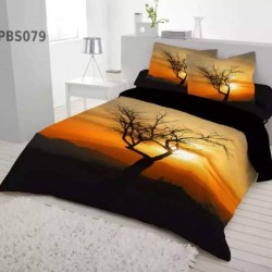 Print BedSheet with Pillow Covers