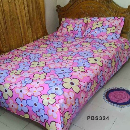 Double Size BedSheet with Pillow Covers