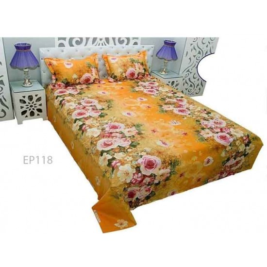 Print BedSheet with Pillow Covers