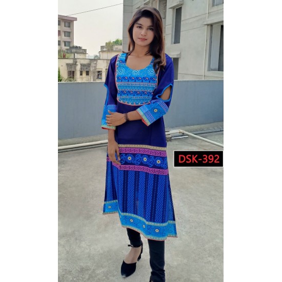 Fashionable single kurti collection for women.