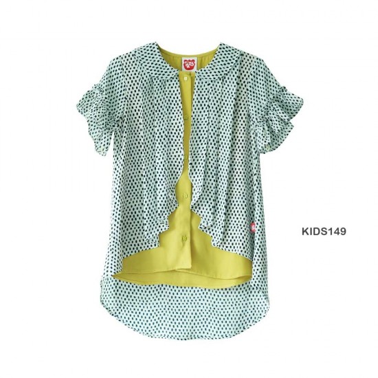 AOP Solid Georgette Tops Older Girls