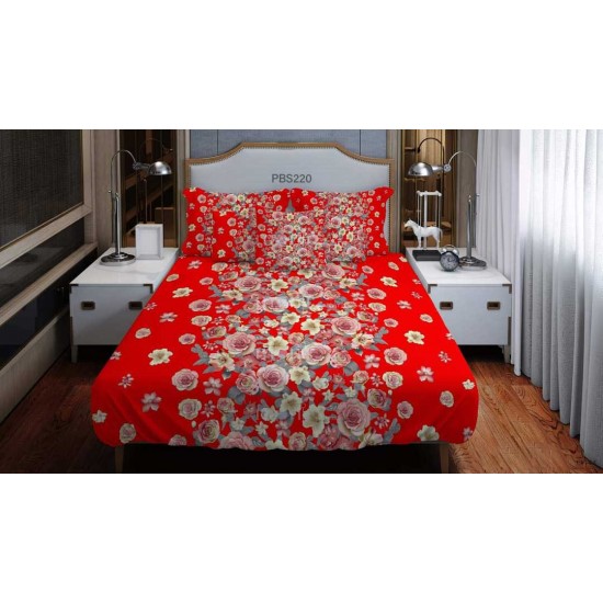 Print BedSheet with Pillow Covers